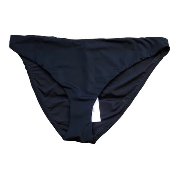 Andie NWT The Symi Sustainable High Leg Cut Low Rise Bikini Bottom Black XL - Picture 4 of 15